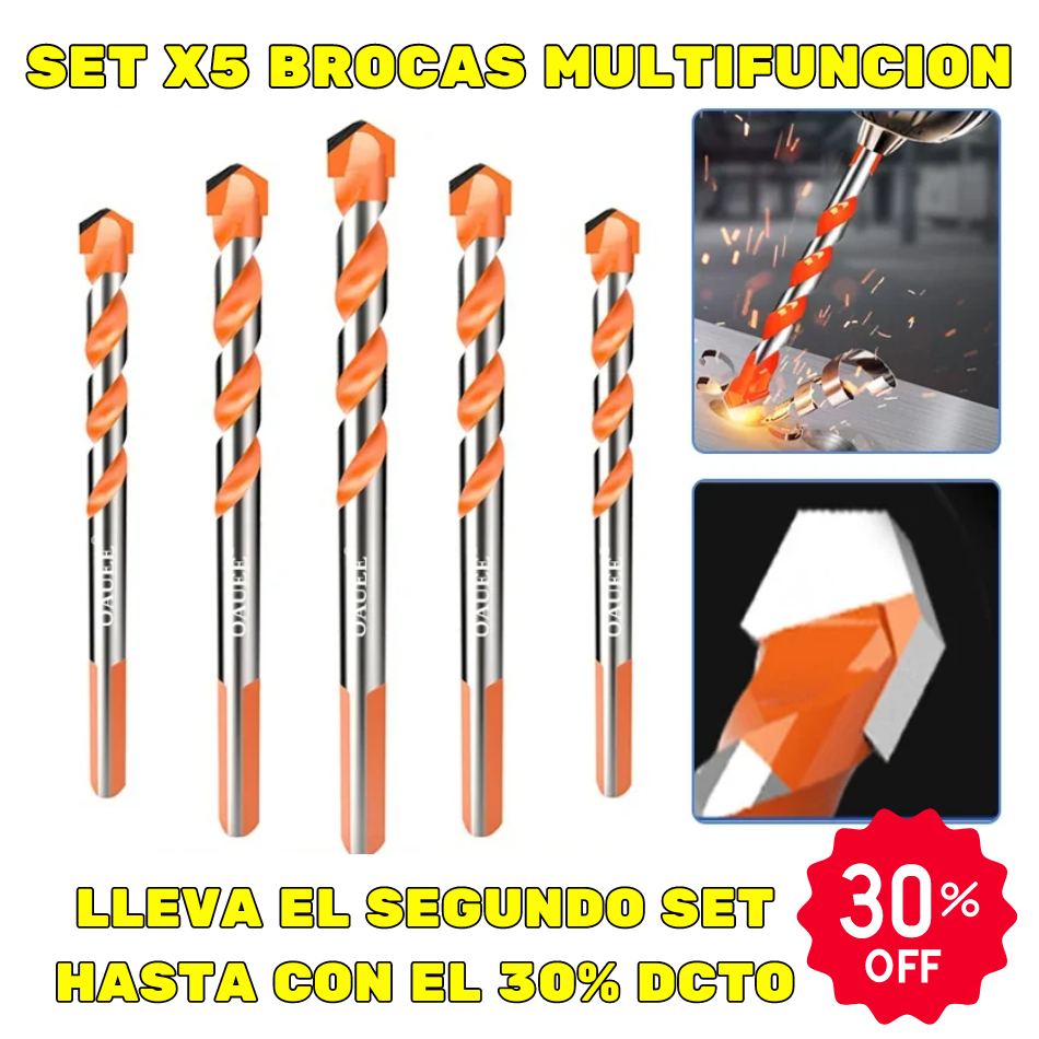 SET  BROCAS MULTIFUNCIONALES x2 vic